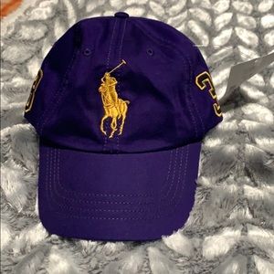 Purple and gold polo Ralph Lauren mcmlxvii dad hat
